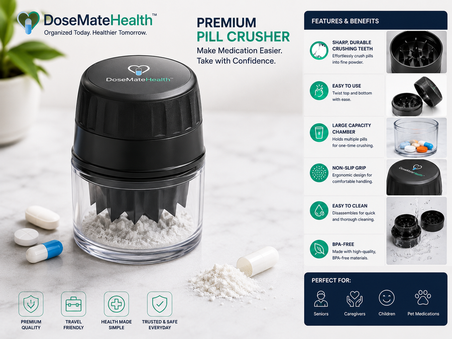 DoseMateHealth™ Premium Pill Crusher